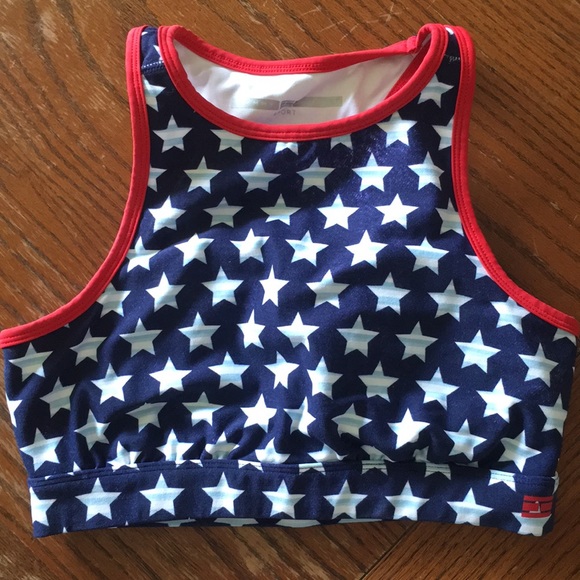 patriotic sports bra